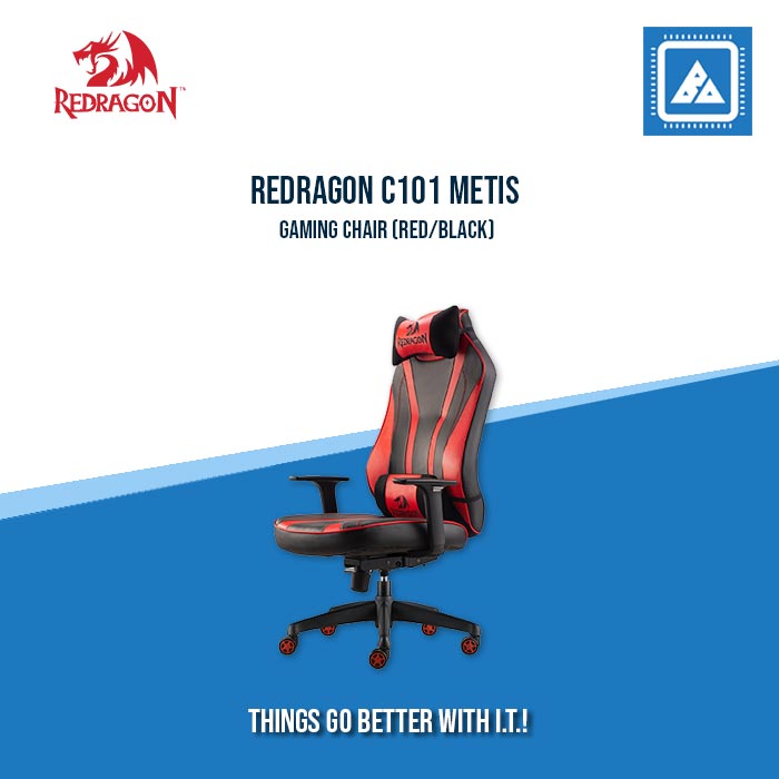 REDRAGON C101 METIS GAMING CHAIR (RED/BLACK) REDRAGON C101 METIS GAMING CHAIR (RED/BLACK)
